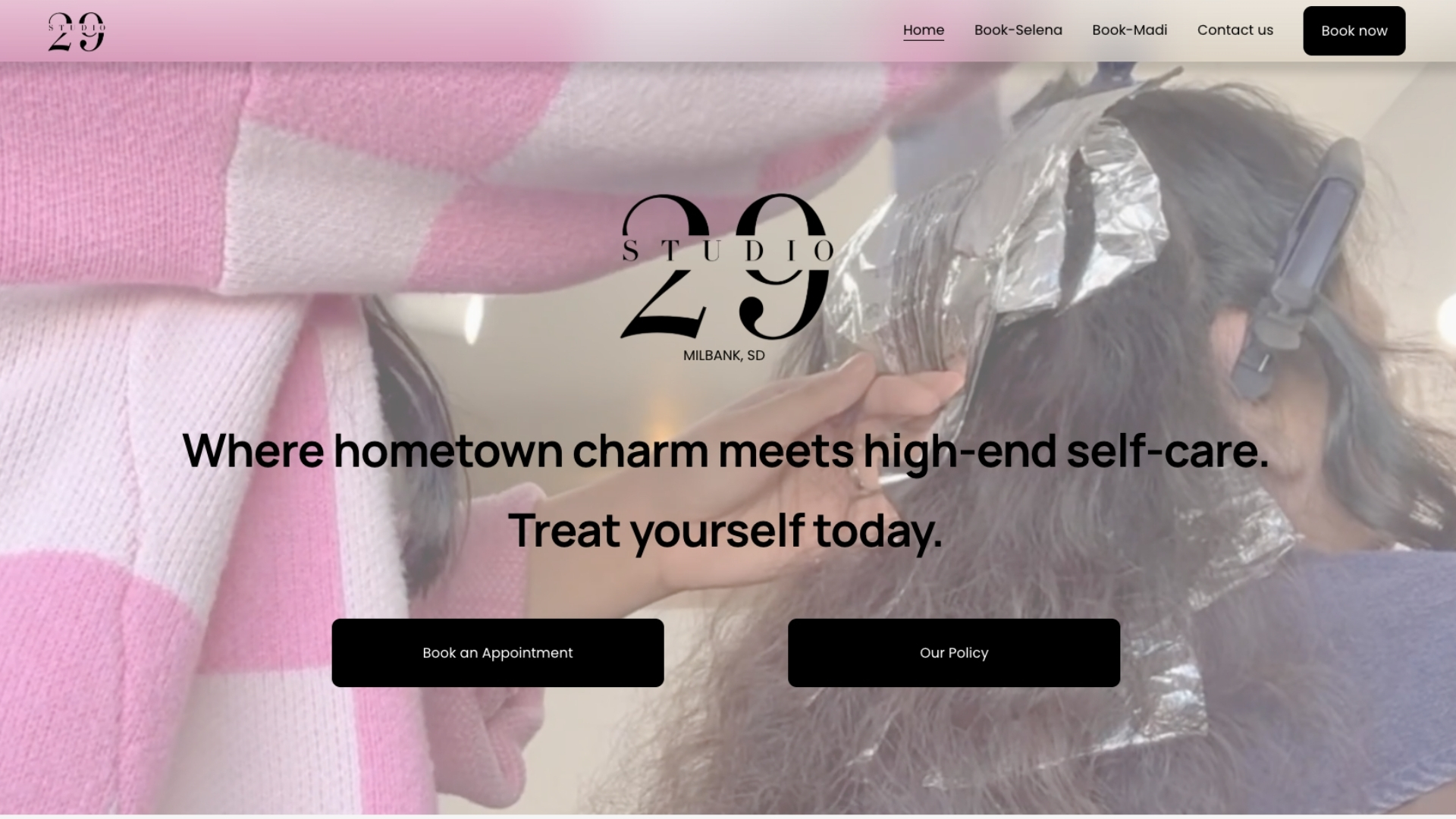 Studio 29 — Business Website by Kwizera Digital Services